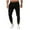Black, variant on FRSASU Men Splicing Gradient Overalls Pocket Sport Work Trouser Pants Black L