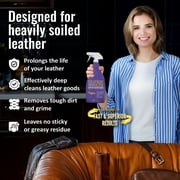 Leather CPR Heavy Duty Leather Cleaner 22oz - Car Interior Cleaner For Heavy Dirt & Grime, Heavily Soiled Furniture Leather Cleaner For Couch, Car Seat,Purses, Shoes, Boots, More