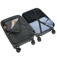thumbnail image 6 of ZENY 11.00" Teen Hardside Expandable Lightweight Luggage, Black, 6 of 9