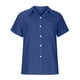thumbnail image 4 of Puntoco, tops para mujer, camisa con botones sólidos a la moda, blusa holgada con cuello en V para mujer Puntoco Puntoco-412, 4 of 5