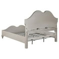thumbnail image 2 of Pemberly Row Wood Tufted Platform Eastern King Bed Ivory and Silver Oak, 2 of 11