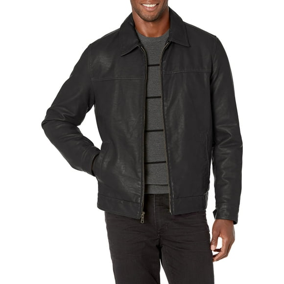 Chaqueta Tommy Hilfiger Classic de piel sintética para hombre, color marrón M