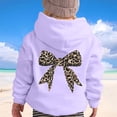 thumbnail image 2 of RMGVDSD Girls Hoodie Long Sleeve Leopard Bow Graphic Sweatshirts Kids Cute Pullover Tops Fall Clothes Trendy Hoodies School Wear 7-8 Years, 2 of 5