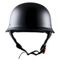 thumbnail image 2 of 1Storm Novelty Motorcycle Half Face Helmet German Style DOT Approved: HKY602 Matt Black, 2 of 5