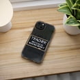 thumbnail image 5 of DistinctInk Clear Hybrid Case for Apple iPhone 15 (6.1" Screen) - I Am A Teacher Make Difference Not Money - Wireless Charging Compatible, 5 of 9