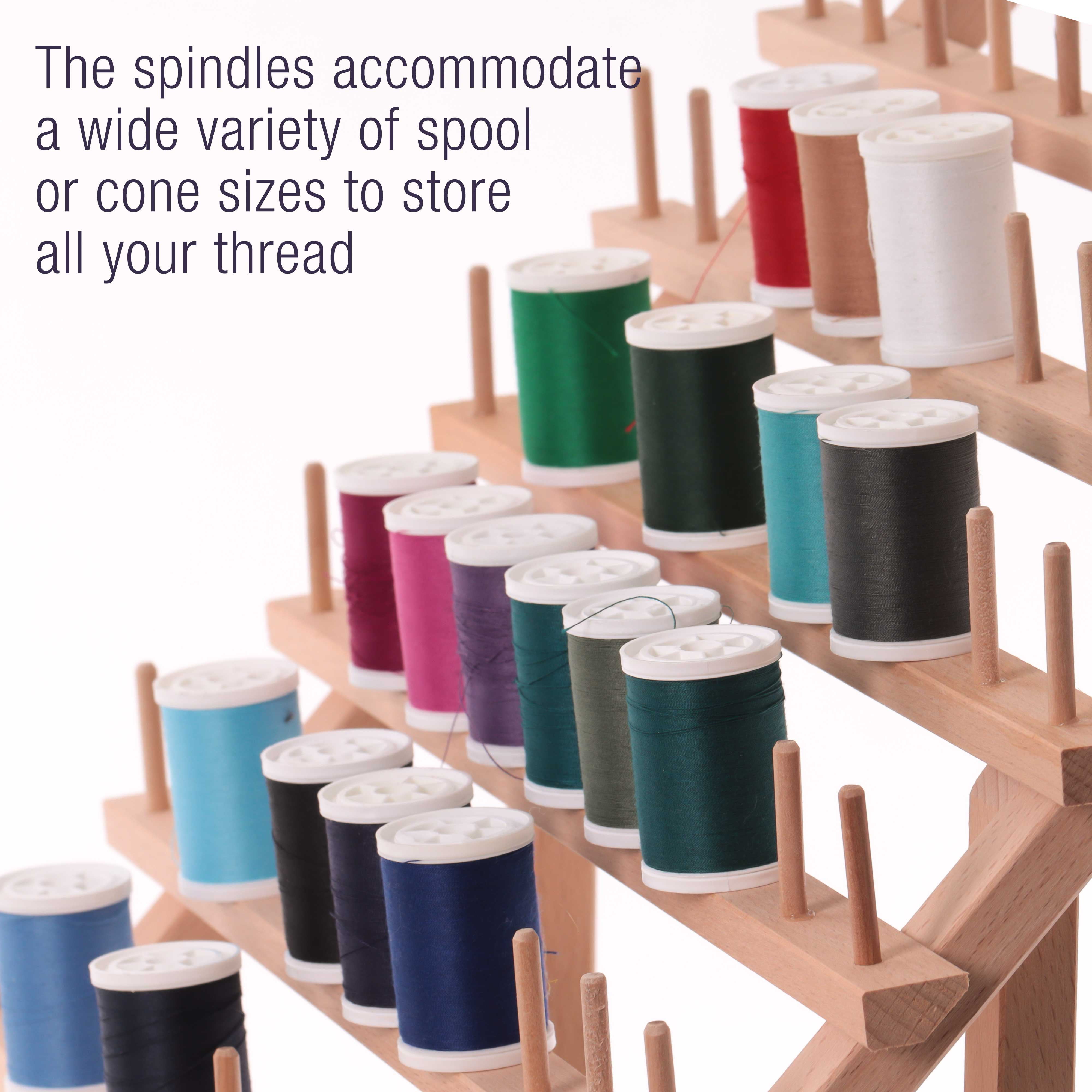 120 SPOOL WOODEN THREAD RACK FOR SMALL THREAD CONES EMBROIDERY THREADS -  Cutex Sewing Supplies