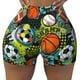 thumbnail image 2 of Fotbe Balls Shorts Sin Costuras – Shorts Deportivos de Cintura Alta para Mujer, Elásticos para Gimnasio, Yoga, Running o Ciclismo-Small, 2 of 8