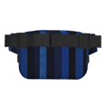 thumbnail image 4 of The Double-Layer Waist Bag Features A 6.3×9.1×2.8in Nylon Zipper And A Pull With A Zipper Compartment Darkblue Stripe_3, 4 of 8