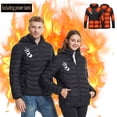 thumbnail image 1 of WRKEKC Unisex Smart Heated Jacket 21-Zone USB-Powered 4-Temperature Control Winter Coat with Intelligent Thermostat for Ski Snowboard and Outdoor Work Black XL, 1 of 7