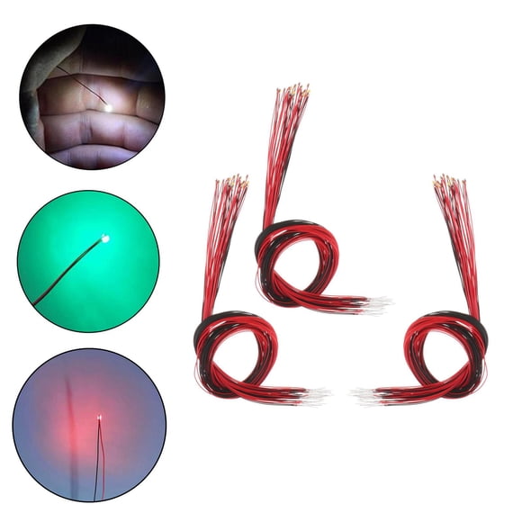 60x Mini Precableado # 0805 SMD LED Farola Lámparas Micro LED Pre-soldadas CUTICAT Microluces de paisaje