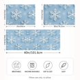 thumbnail image 2 of Yayeee Pillowcase Standard Size Set of 2 Satin Wrinkle Resistant Pillow Case, Blue Snowflake, 2 of 8