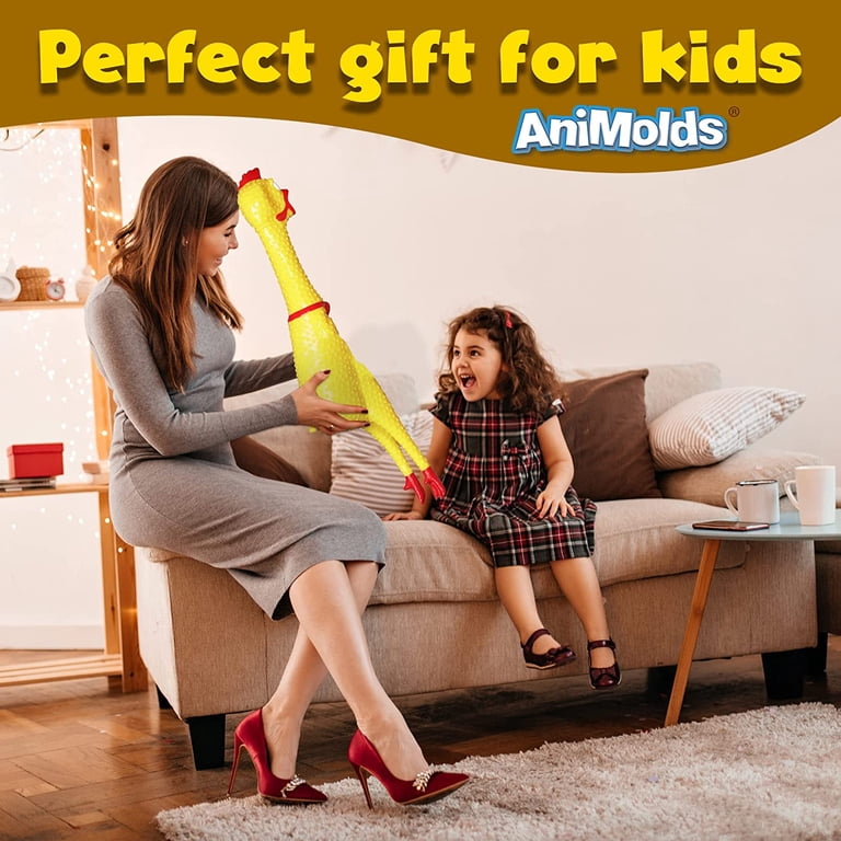 Animolds Squeeze Kids Funny Animal - 29 Inch Giant Rubber Chicken