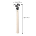 thumbnail image 2 of HLONK 2 Pcs Rake with Wood Handle Clamming Oyster Sand Scoops for Beach Ice Fishing Skimmer, 2 of 7