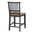 thumbnail image 4 of Pemberly Row Rubberwood/Iron Counter Chair in Black (Set of 2), 4 of 8