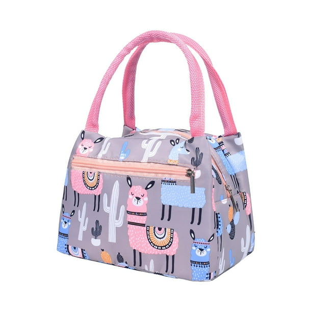 Bolsa Aislante Portátil Cremallera Bolsa De Almuerzo Bolsa De Almuerzo De Papel De Aluminio Espesado Bolsa De Almuerzo De Tela Portátil