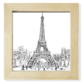 thumbnail image 1 of Eiffel Tower Square France Paris Square Picture Frame Wall Tabletop Display, 1 of 3