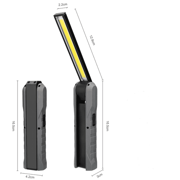 Magnetic Car Repairing Working Light COB LED Flashlight Torch USB Charging Emergency Hammer Portable Lamp for Camping Hunting