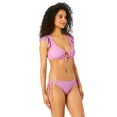 thumbnail image 3 of Celebrity Pink Junior's Lavender Lace Swim Bottom, Sizes S-XXL, 3 of 6