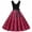 Hot Pink, variant on IROINNID Women's Sleeveless A-Line Dress Vintage Summer Dot Casual Evening Party Prom Dress V-Neck Full-Length Women Dress