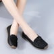 thumbnail image 2 of Amzcrzy Zapatos de mujer,Zapatos de mujer,Zapatillas de mujer, Zapatos planos versátiles para mujer, suela suave, talla grande, zapatos casuales de color, zapatos de cuero Sandalias Mujer Zapatillas, 2 of 3
