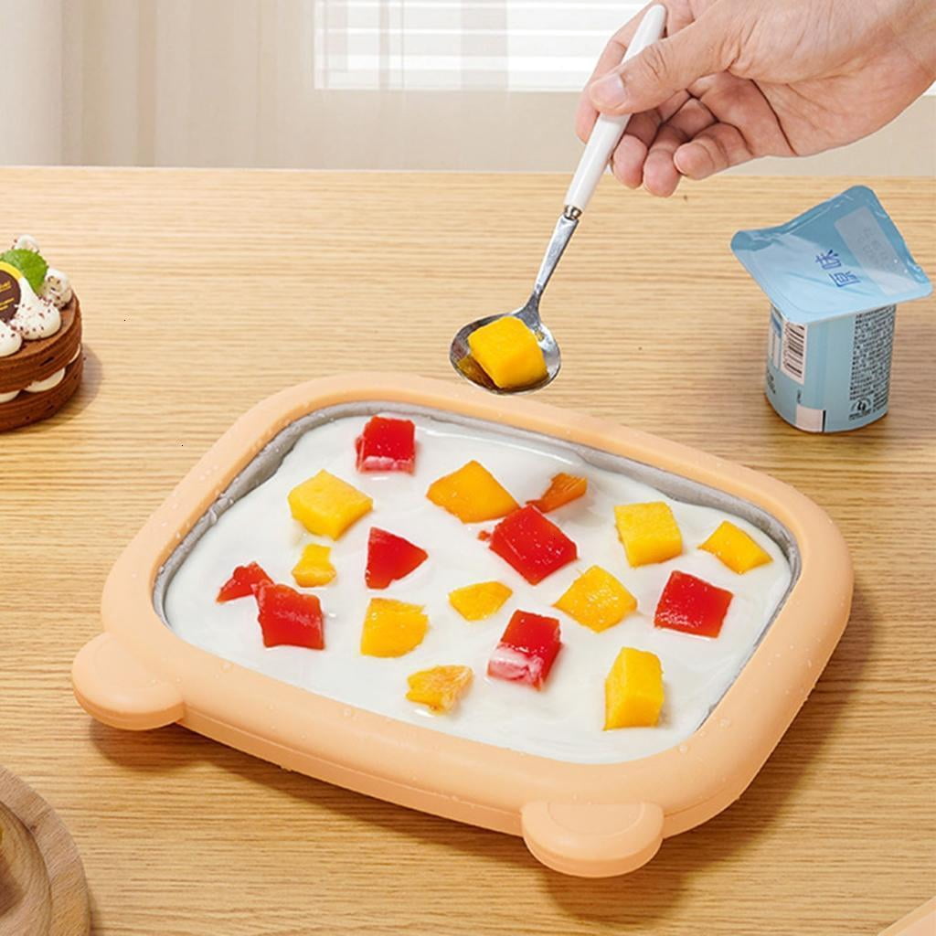 Instants Ice Cream Machine Cold Plate Technology Homemade Dessert Maker For Gelato Freeze Yogurt Without Electricity