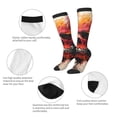 thumbnail image 6 of Lsque Abstract Colorful Skull Art Printed Crew Socks Men's Women's LightWeight Thin Casual Calf Socks ,Knee High Socks,Cotton Socks, 6 of 9