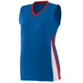 thumbnail image 1 of Maillot de Tornade pour Femmes 1355A - Royal, Rouge & Blanc, 2X, 1 of 1