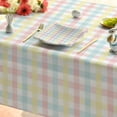 thumbnail image 5 of Easter Tablecloth 60×120 Inch Rectangular, Buffalo Plaid Spring Washable Table Cover for Party Picnic Dinner Decor, 5 of 6