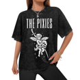 thumbnail image 2 of Pixies Band Graphic T-Shirt For Men & Women - Ultra-Soft Cotton Breathable Crew Neck Tee With Bold THE PIXIES Lettering & Mythical Creature Design Washed Tee, 2 of 9