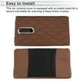 thumbnail image 7 of Car Center Console Cover Car Armrest Cover with Tissue Box 12.6"x6.69"x1.97" Brown Nappa Leather, 7 of 7