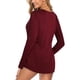 thumbnail image 2 of Túnica de mujer con cuello en V y botones Henley Camisas de manga larga sueltas pulóver Tops camiseta blusa de salón para mujer, 2 of 2