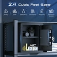 thumbnail image 6 of SRWTRCHRY 2.4 Cu.ft Personal Safe Boxes, Home Safe with Password Unlock and Security Alarm Program, Floor Safe with Large Storage Space and Waterproof Fire Bag, 6 of 12