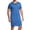 Navy, variant on Men's Soft Summer Robe Bath V Neck Sleep Shirt Spring Comfy Short Sleeve Nightshirt Long Loose Pjs Red Small