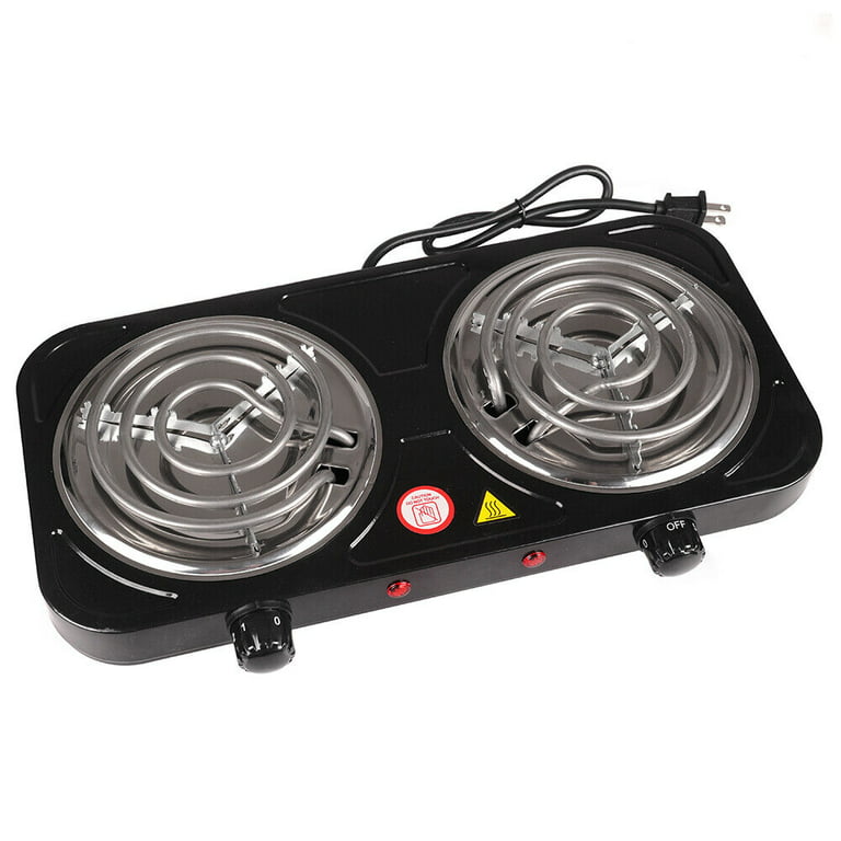 Portable Electric Stove Double Twin Hot Plate Cooker RV Cooktop