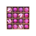 thumbnail image 1 of Kearding 16 piezas de adornos navideños exquisitos de plástico para árboles de Navidad 16 piezas de adornos navideños para árboles de Kits de decoración para fiestas PÚRPURA, 1 of 1