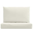 thumbnail image 6 of vidaXL Pallet Cushions 2 pcs Melange Cream Fabric, 6 of 9