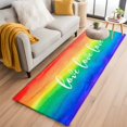thumbnail image 2 of Love Rainbow Runner Rugs 2x6 ft Gradient Washable Hallway Rugs Non-Slip Floor Mats Absorbent Carpet Bedside Runners for Bedroom Kitchen Bathroom Laundry Room, 2 of 9