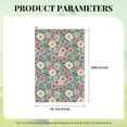 thumbnail image 4 of Easygdp Rose Flowers Golf Towel 24x16in for Men and Women with Carabiner Clip for Easy Attachment, 4 of 8