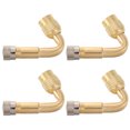 thumbnail image 4 of KAKOWELY valve adapter 4 Pcs Tire Valve Stem Extenders for Car Trucks RVs and Motorcycles Brass Valve Extension Rods Auto Tire Valve Adapter Kit1.77"X1.77"X0.39", 4 of 5
