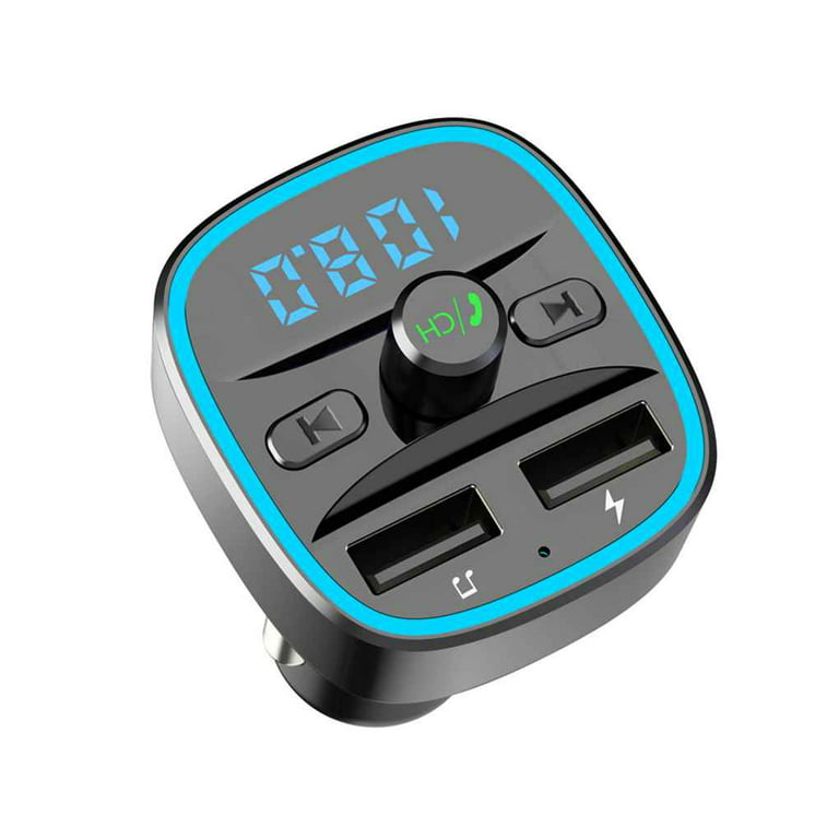 T25 Car FM Transmitter Car Charger Bluetooth MP3 Player Intelligent Voice  Navigation 12-24 V 