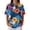 Dark Blue, variant on Women's Golf Polo Shirts Collared V Neck Short Sleeve Plus Size Casual Henley Waffle Knit Button-Up Top