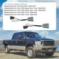 thumbnail image 3 of Jdmspeed Nuevos Espejos Con Calefacción Eléctrica, Adaptador De Arnés De Actualización Lh Rh, Par De Repuesto Para Ford Excursion 2000-01, Repuesto Para Ford F250 F350 F450 F550 1999 2000 2001 2002 20, 3 of 5