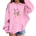 thumbnail image 2 of Gelikeya Hoodies for Girls 10-12 Fashion Cute Cartoon Graphic Y2k Pullover Sweatshirts (Pink, 4-5 Years), 2 of 4