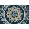 thumbnail image 2 of 7â€™ Round Blue Floral Medallion Area Rug, 2 of 5