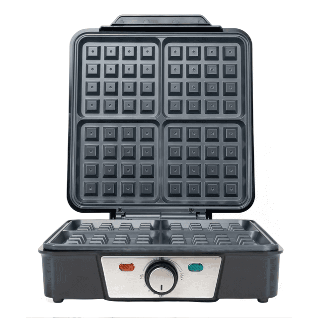 Waflera eléctrica gris 127V negro