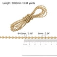 thumbnail image 2 of Unique Bargains Chaîne Perlée de 3,34 Verges pour Stores à Rouleau, Cordon pour Pièces de Réparation de Fenêtre, Jaune, 2 of 5