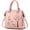 Pink, variant on Women Embroidered Satchel Top Handle Purses and Handbag Lightweight Totes Crossbody Shoulderbag for Lady