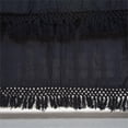 thumbnail image 2 of Pemberly Row Contemporary 26" X 51" Black Solid Cotton Crib Skirt, 2 of 2