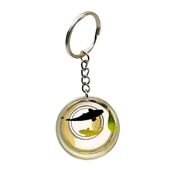 Transparente Goldfish Bowl Llavero Pvc Fish Bowl Color Fish Joyería Colgante
