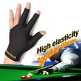 thumbnail image 2 of 1Pc Spandex Snooker Billiard Cue Gloves Pool Left Hand Open Three Finger Glove, 2 of 8